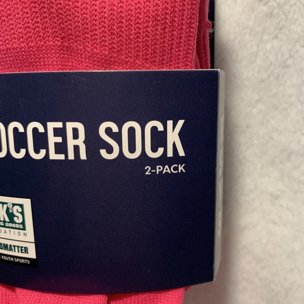 NEW DSG Socks Sz XS Soccer Athletic Knee High Tube Baseball  Hot Pink 2 Pack NWT